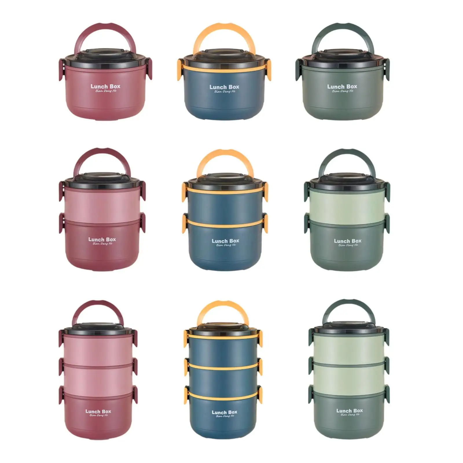 Adult Lunch Box Leakproof Stackable Insulated Lunch Container for Office