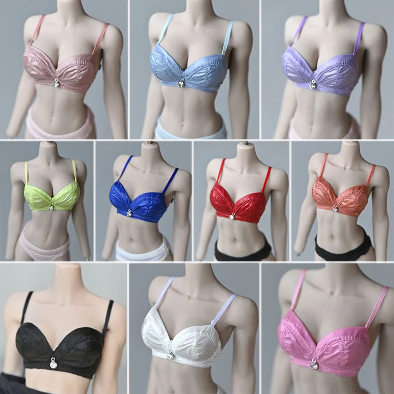 

in Stock 1/6 Female Bra with Removable Shoulder Strap Clothes Accessories Fit 12'' PH TBL Mid/Big Bust Action Figure Body Model