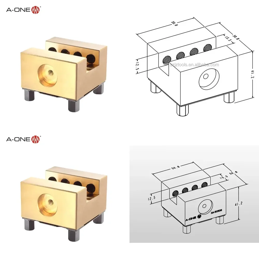 

A-ONE ITS System Slotted Brass EDM Electrode Holder with Chip Hole 3A-501108