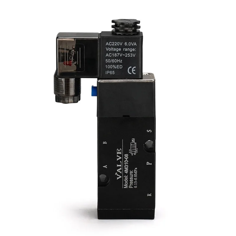 Pneumatic solenoid  4M310-08 solenoid  pneumatic controller pneumatic  reversing 4V210 ball  switch valve
