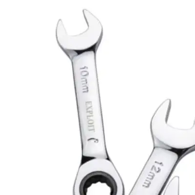 Precision Tools For Mechanics Power Tool Accessory Chrome Finish Set Ratcheting Wrench Compact Portable Precision Gear