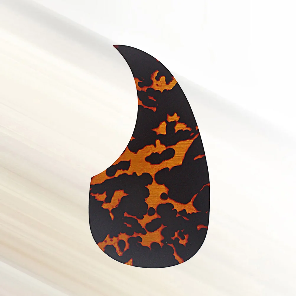 

1pcs Comma Shape Pickguard Self-Adhesive Acoustic Guitar Protector Thin Film Scratch Resistant Decorative Pick Guard For Folk