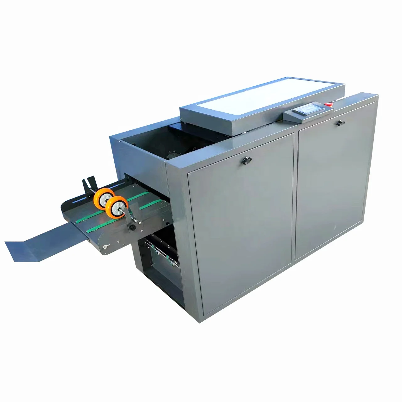 Full Automatic Paper Folding Saddle Flat Wire Stitching Booklet Maker Machine With Trimmer