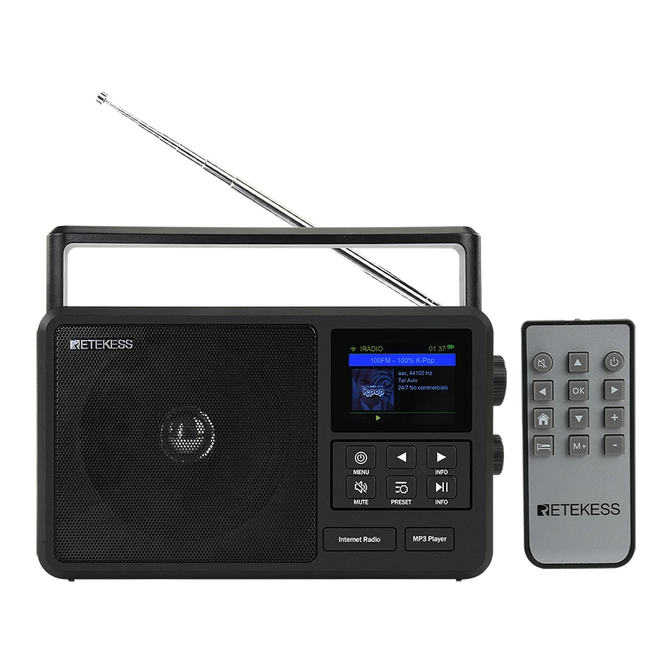 Retekess TR640 Radio Internet,Radio Numérique Dab Portable,Radio FM Numérique,Connexion sans Fil,Antenne Externe,Mit Fernbedienung,Convient aux Amateurs de Radio Retekess TR640 Radio Internet,Radio Numérique Dab Portable,Radio FM Numérique,Connexion sans Fil,Antenne Externe,Mit Fernbedienung,Convient aux Amateurs de Radio