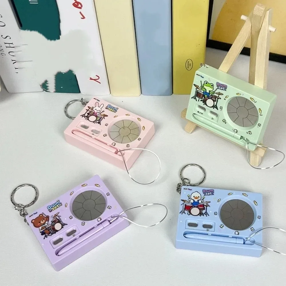 Compact Portable Size Music Instrument Keychain Lightweight Smooth Sturdy Plastic Sound Fidget Pendant Fine Polishing