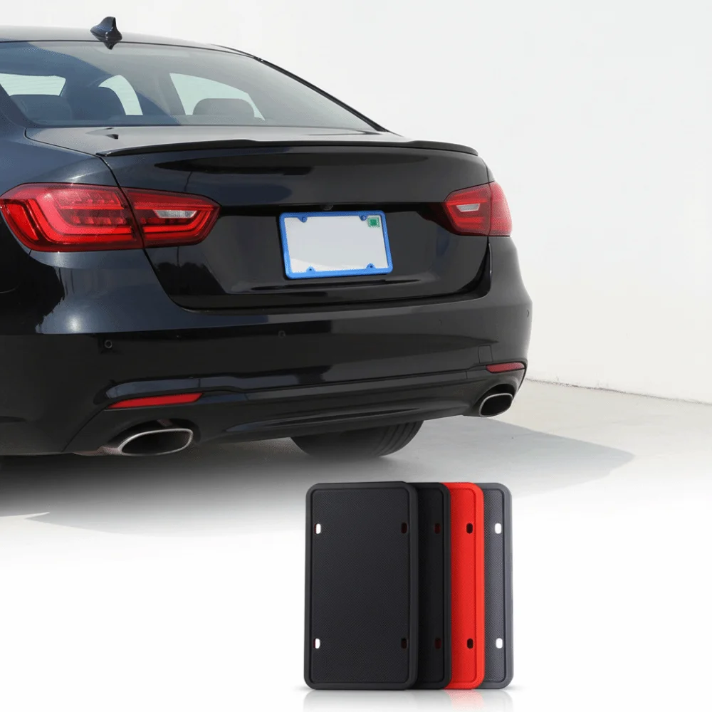 

Силиконовая рамка для номерного знака автомобиля, американский канадский кронштейн для номерного знака без повреждения краски, водонепроницаемый держатель номерных знаков