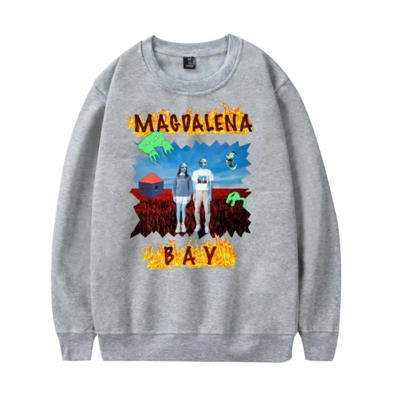 سويت شيرت Magdalena Bay Crunch برقبة دائرية وأكمام طويلة بلوفرات غير رسمية على الموضة لعام 2024 ملابس خروج عصرية جديدة