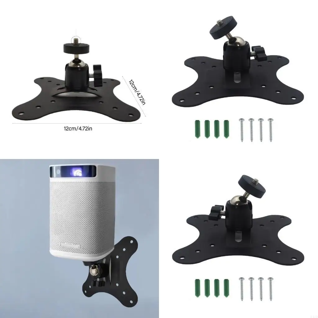 

F42D Регулируемое крепление для проектора с одним отверстием и встроенным кабельным каналом, вращение на 360 градусов, настенный