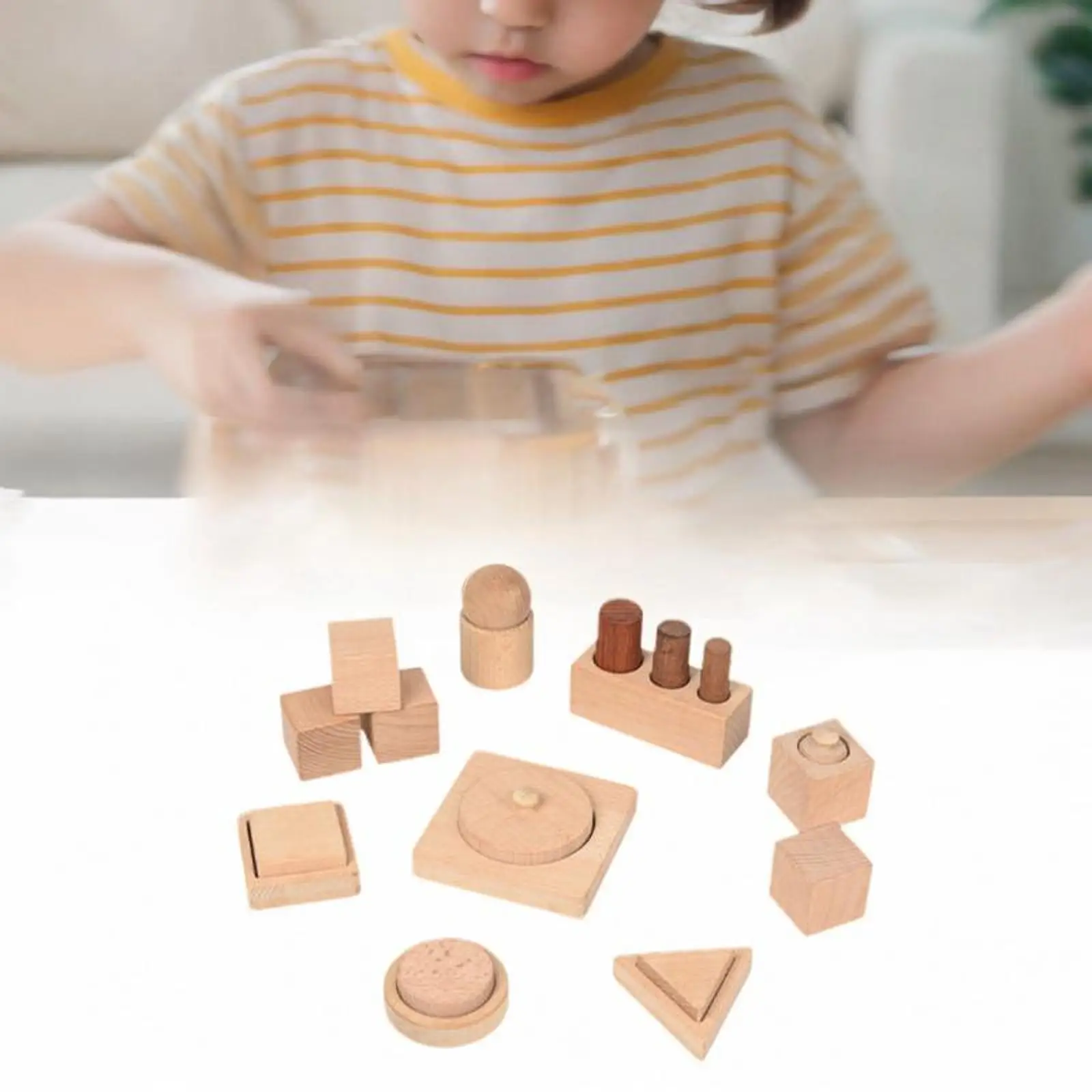

Montessori Wooden Shape Puzzle Toys Shape Matching Board Geometric Shapes for Boys Girls Kids Ages 1 2 3 4 5 Year Old Infants