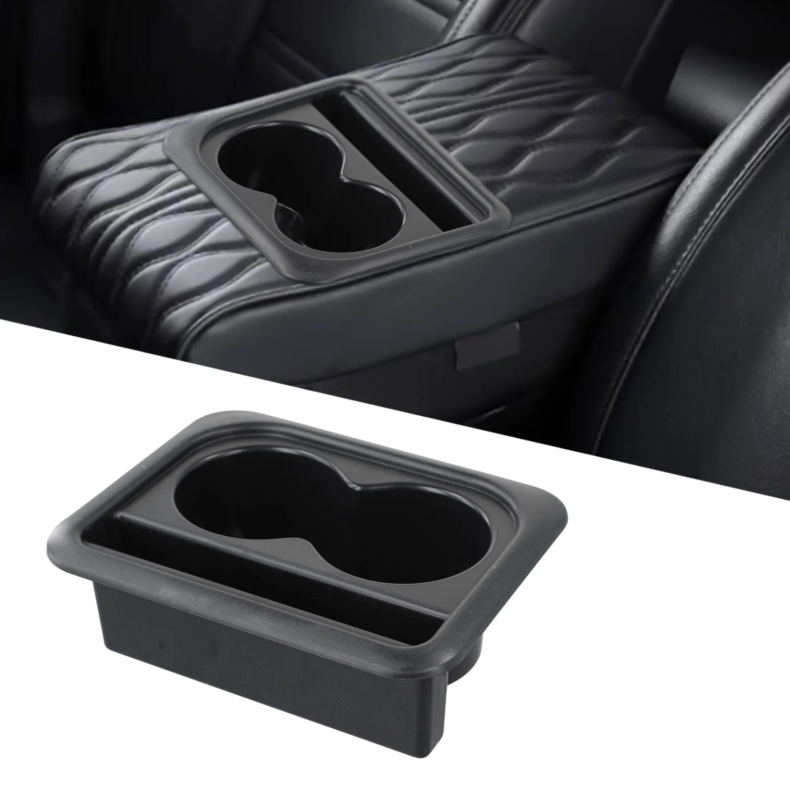 For Center Console Cup Holder Pad 18.7*14.7*7 Easy Installation Without Tools Multi-purpose Design For Storage