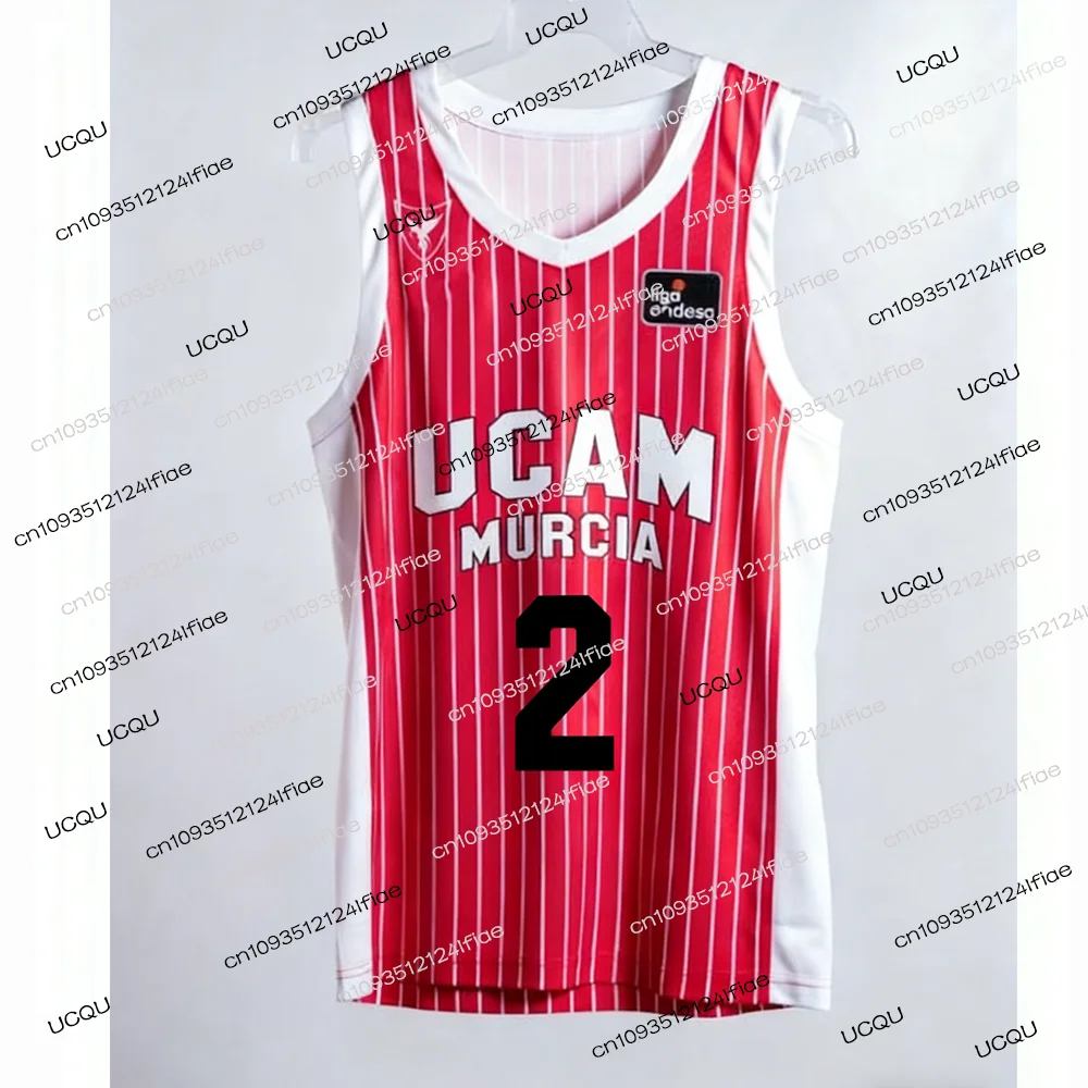 2025 جديد كرة السلة الاسبانية 25/26 UCAM مورسيا لعبة كرة السلة جيرسي مروحة خاصة جيرسي كيت كرة السلة سريعة الجافة سترة رياضية #4