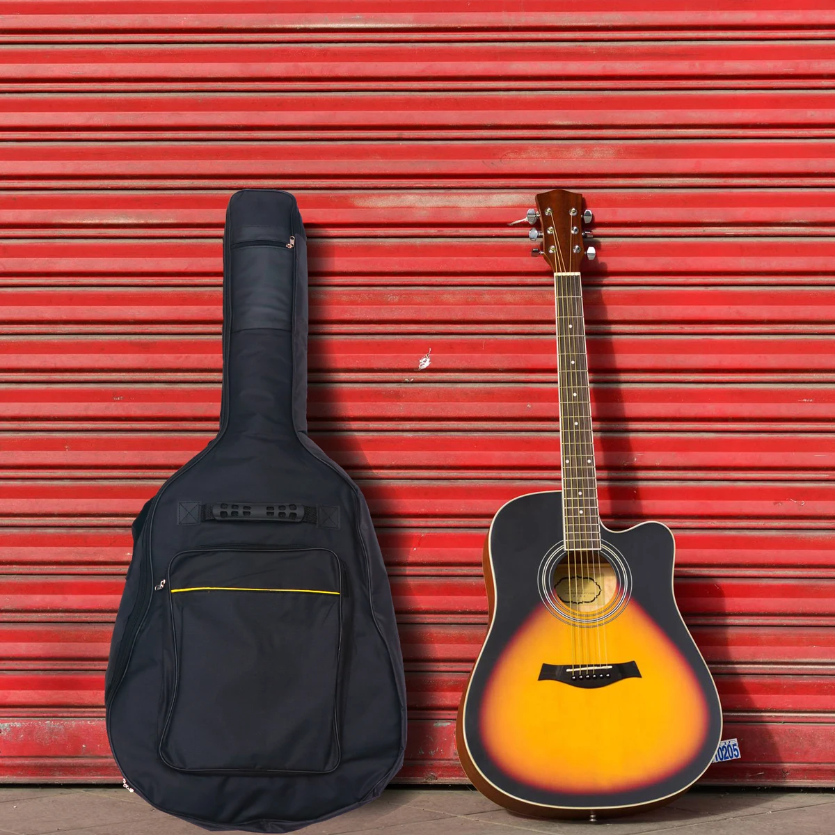 

40 /41 Waterproof Guitar Bag Double Strap Folk Cover Backpack Traveling Acoustic Electric