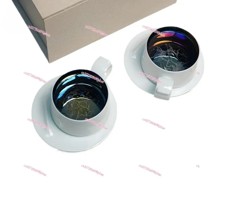 

Twelve Constellations Coffee Pair of Cups and Saucers Couple Set Gift Box