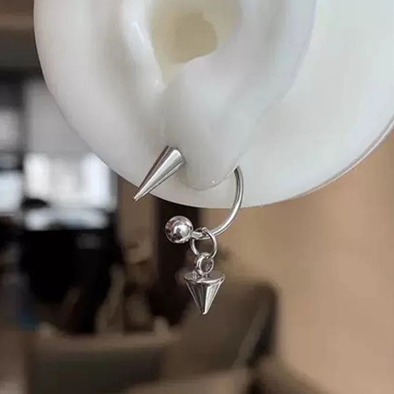 فاسق برشام أقراط للنساء الكورية موضة هندسية أقراط سحر القوطي الجرونج أقراط اكسسوارات الهيب هوب مجوهرات الأزياء #5