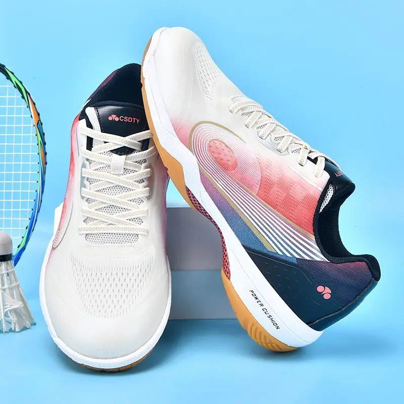 

2026 New Arrival Table Tennis Shoes Men Anti-Slippery Badminton Shoe Lacing Indoor Court Shoe Man Wearable Sports Shoe Mans