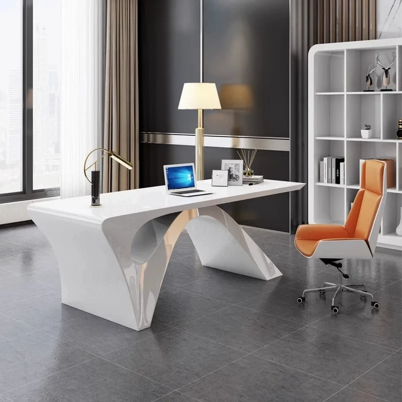 Computer Executive Standing Desk Desktops Home Office White Modern Work Desk Study Meeting Escritorios De Oficina Gaming Table