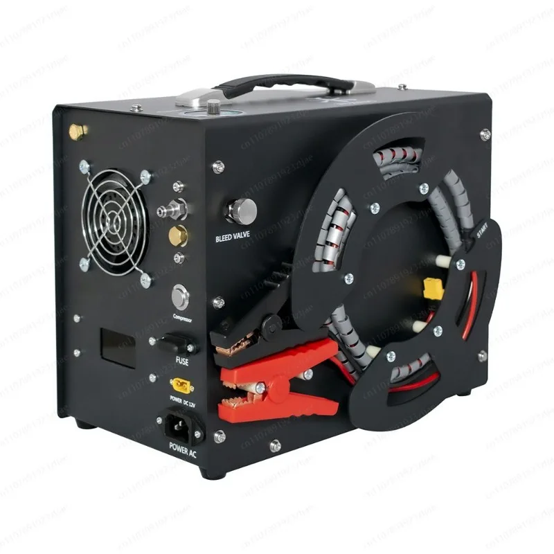 High Voltage DC 12V 110V/220V Spool Automatic Stop 4500 psi 300 bar Hunting Diving Home Paintball PCP Air Compressor