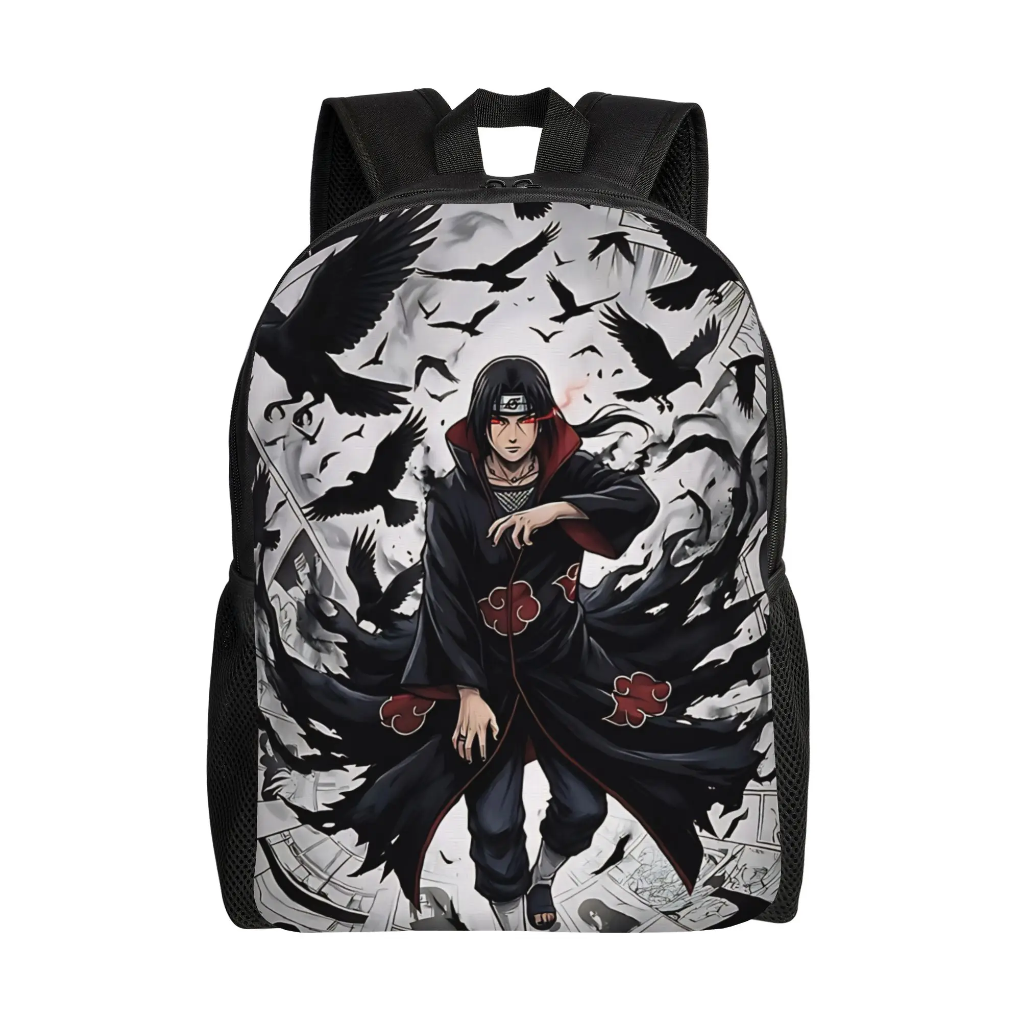 

Back to school season Bandai High Street Crimson Crow Shinobi Dark Ninja Manga Art Handbag NARUTO For Men Women Handbag Backpack