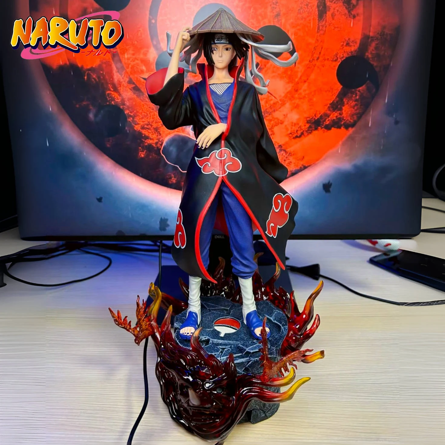 40cm Naruto Akatsuki Uchiha Itachi Figure CW Model Anime Action Figurine 1/6 Standing Statue Collectable Ornaments Boy Toy Gifts