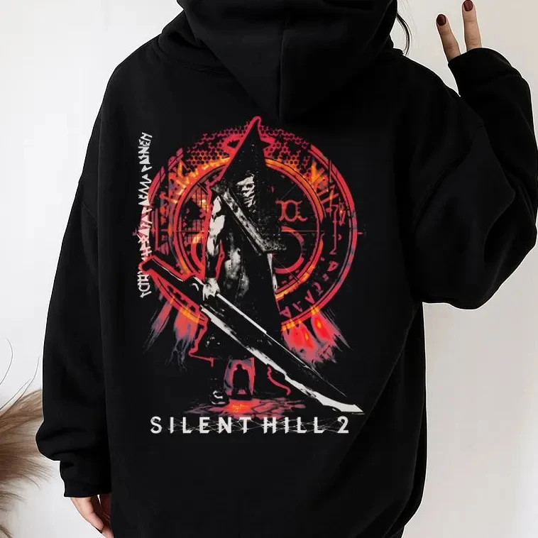 Silent Ridge 2 Triangle Head Hoodie - Retro Gaming Style Hoodie, Autumn/Winter New Casual Men's and Women's Hoodie
