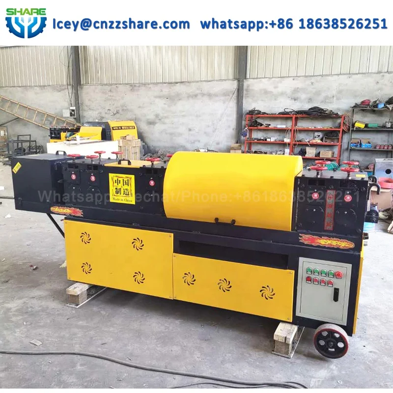 Pipe Descaling Machine Scaffolding Wire Pipe Straightening and Cutting Machine