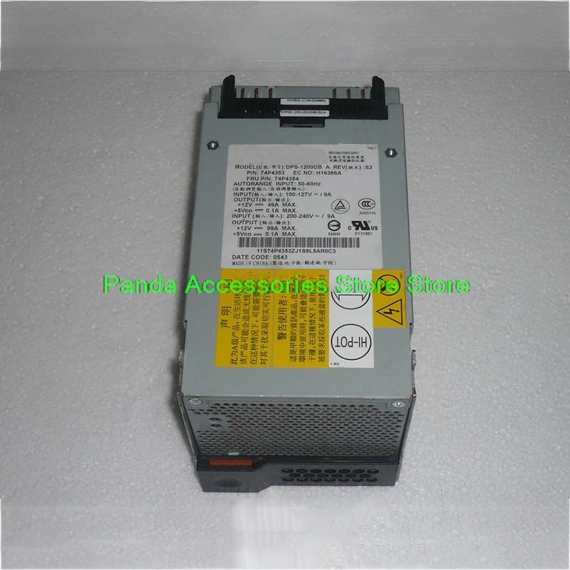 DPS-1200DB A 1200W 74P4354 74P4353 Asli untuk IBM X440 X445 Server Power Supply Kualitas Tinggi Sepenuhnya Diuji Kapal Cepat