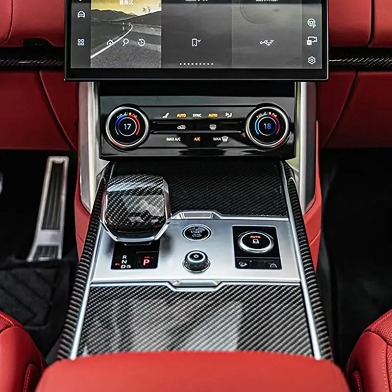 For Land Rover Range Rover Executive Edition 2023-2025 Real Carbon Fiber Interior Center Console Gear Shift Cover Door Panel
