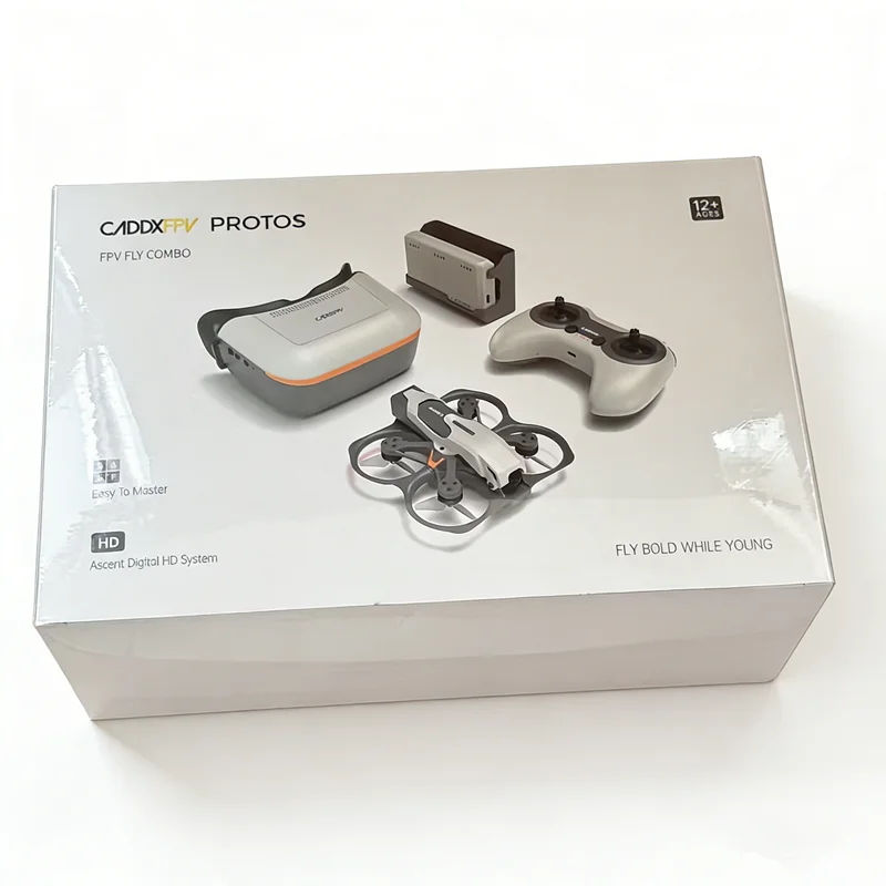 Kit FPV Caddx Protos para Principiantes |   Sistema de Dron Todo en Uno con Gafas, Control Remoto y Cargador, Fácil Configuración para Jóvenes Pilotos