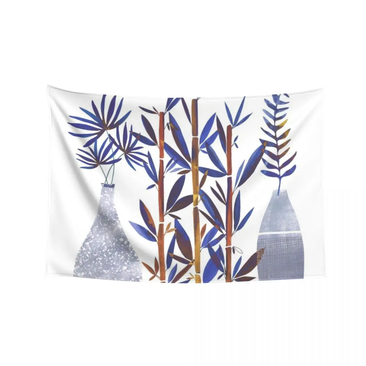 

Indigo Flora Trio Tapestry Aesthetic Room Decor Korean Home Decorations Aesthetic Room Aesthetic Tapestry