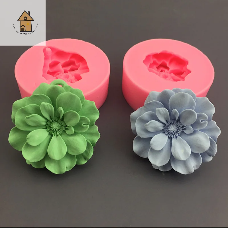 

Lovely Flower Silicone Soap Mold DIY Fondant Cake For Soap Making Supplies 3D Handmade Cake Fondant Decorating Mould Tools