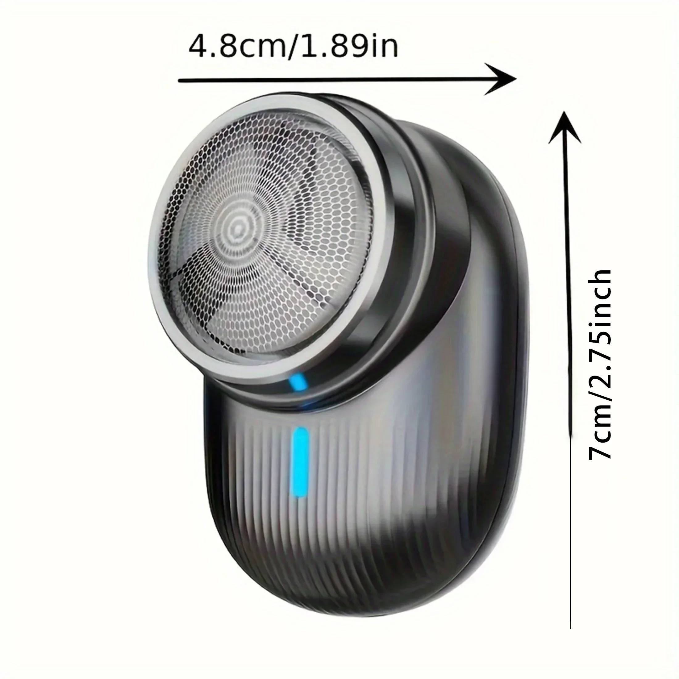 Waschbarer Rasierer, Ein-Klick-Bedienung, ideal für Zuhause, Auto, Reiserasierer | Modernes Rasiermesser-Design |   Langlebiger Rasierkopf, Rasierer