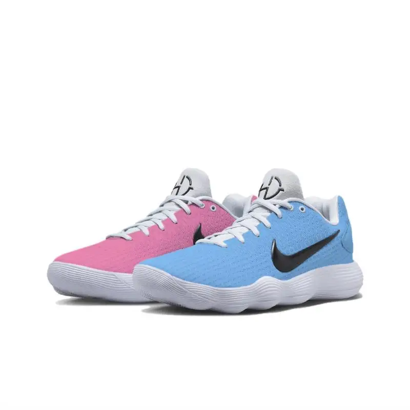 【Customize】Nike Hyperdunk 2017 Basketball Shoes Men Low-top Blue/White/Pink Sneakers shoes 897637-100