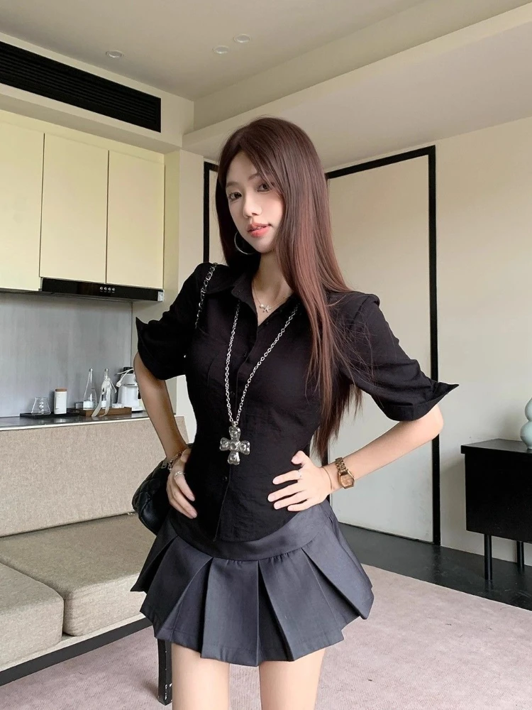 بلوزة عصرية بسيطة أنيقة بخصر ن - مراجعة Women'S Y2K Fashion Aesthetic وسعره