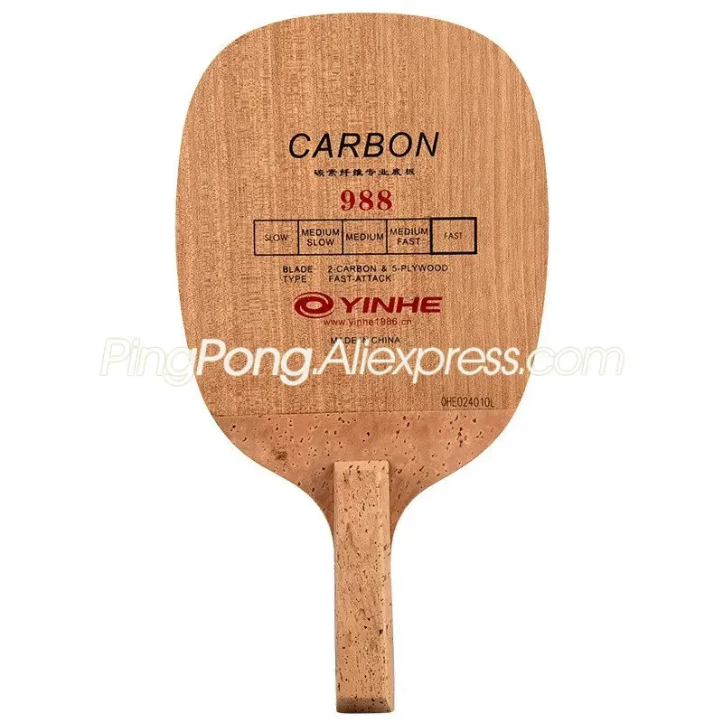 Original  988 Carbon Table Tennis Blade Fast Attack Japanese Penhold JS Handle Racket Ping Pong Bat Paddle Bike clothing men