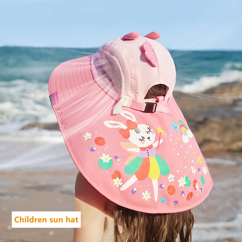 

Summer Children Straw Hat Cartoon Dinosaur Unicorn Wide Brim Floppy Panama Hats Female Kids Outdoor Foldable Beach Sun Cap