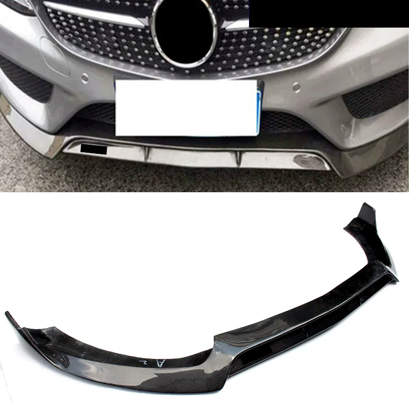 Carbon Fiber Front lip For Mercedes Benz C-Class W205 modified Front Shovel Rear Corner Body Kit Surround Car Accessories