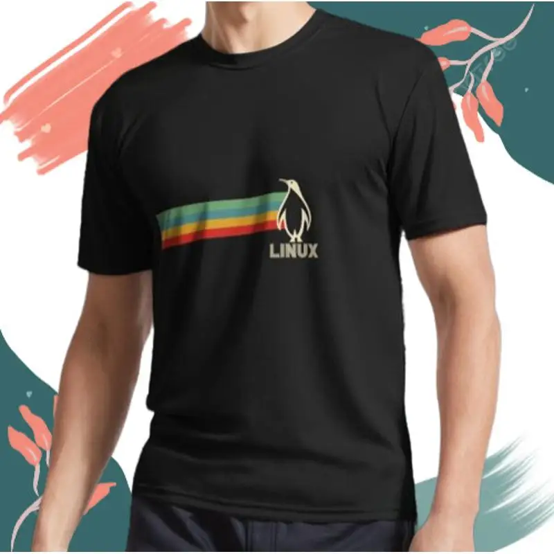 

New Linux Penguin Logo Funny Usa Size T Shirt
