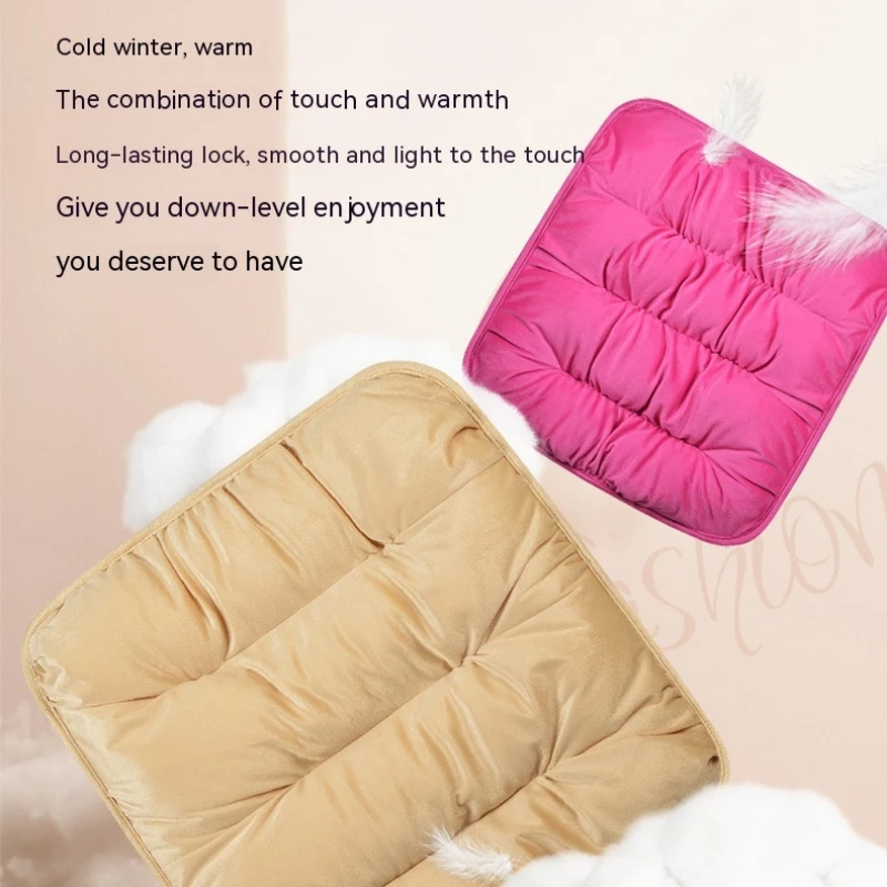 3pcs Set Car Seat Cover Winter Thickened Plush Rear Unbinding Pad Anti Slip Comfort Cushion for Tesla Model 3 Y Heating 2023