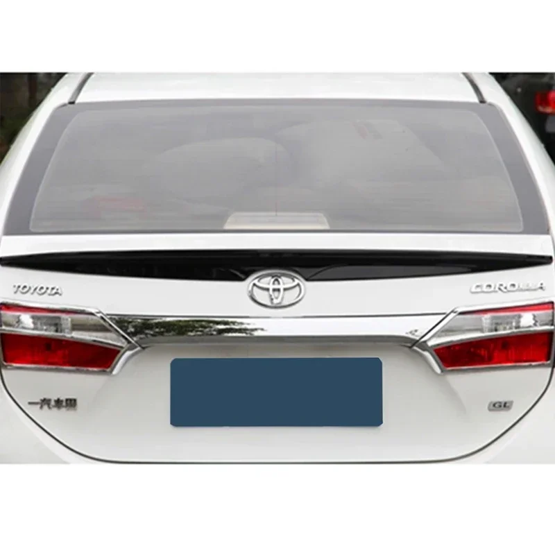 Spoiler for Toyota Corolla Sedan 2014-2018 ABS Material Glossy Black Car Rear Trunk Wing Accessorie