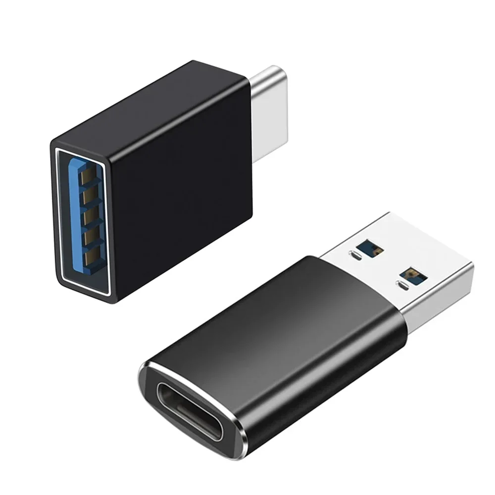 OTG USB-A to Type C Male Adapter  To Female For iPhone 15 16 17 iPad Samsung Android Phone Laptop Pen Flash Drive Data Charging
