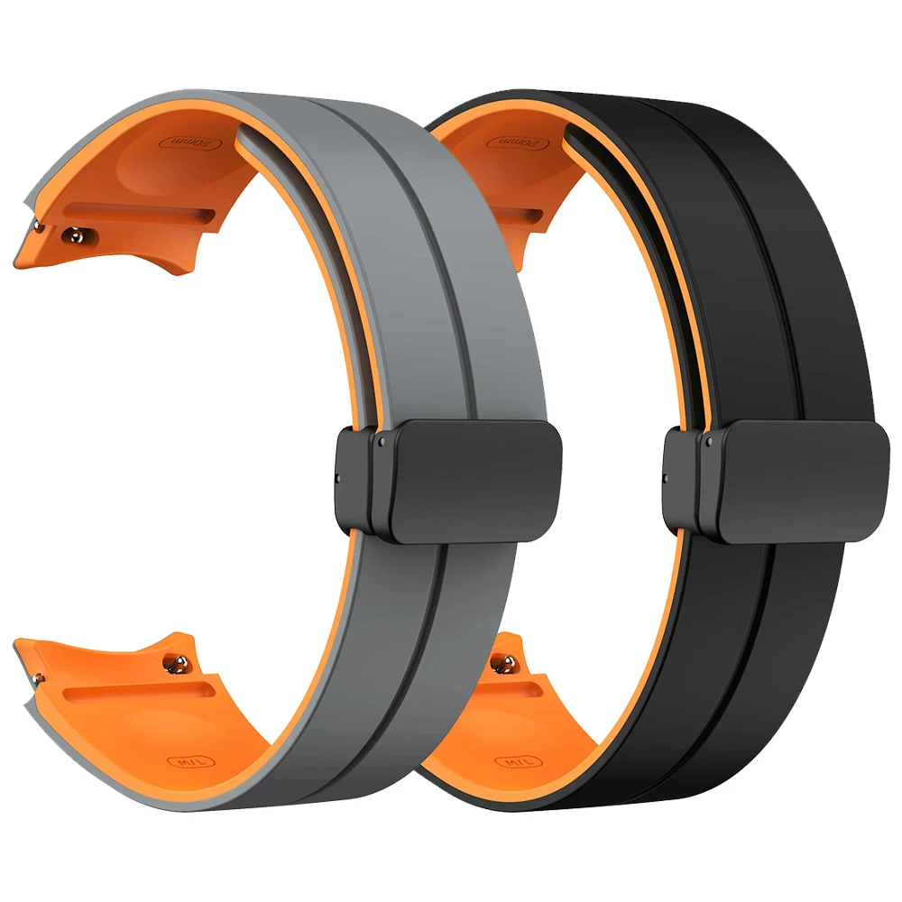 Silikon-Smartwatch-Armband für Samsung Galaxy Watch 7 FE 6 5 4/6 Classic 40 mm 44 mm 5 Pro 45 mm Riemen Ersatzarmband Correa