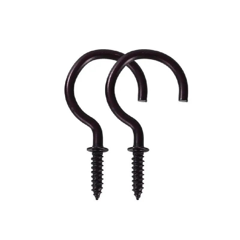N58C 18 Pcs Ceiling Screw Hooks Outdoor String Light Hooks Lamp Holder Hooks for Plant Bracket, Bird Feeders, Wind Chimes