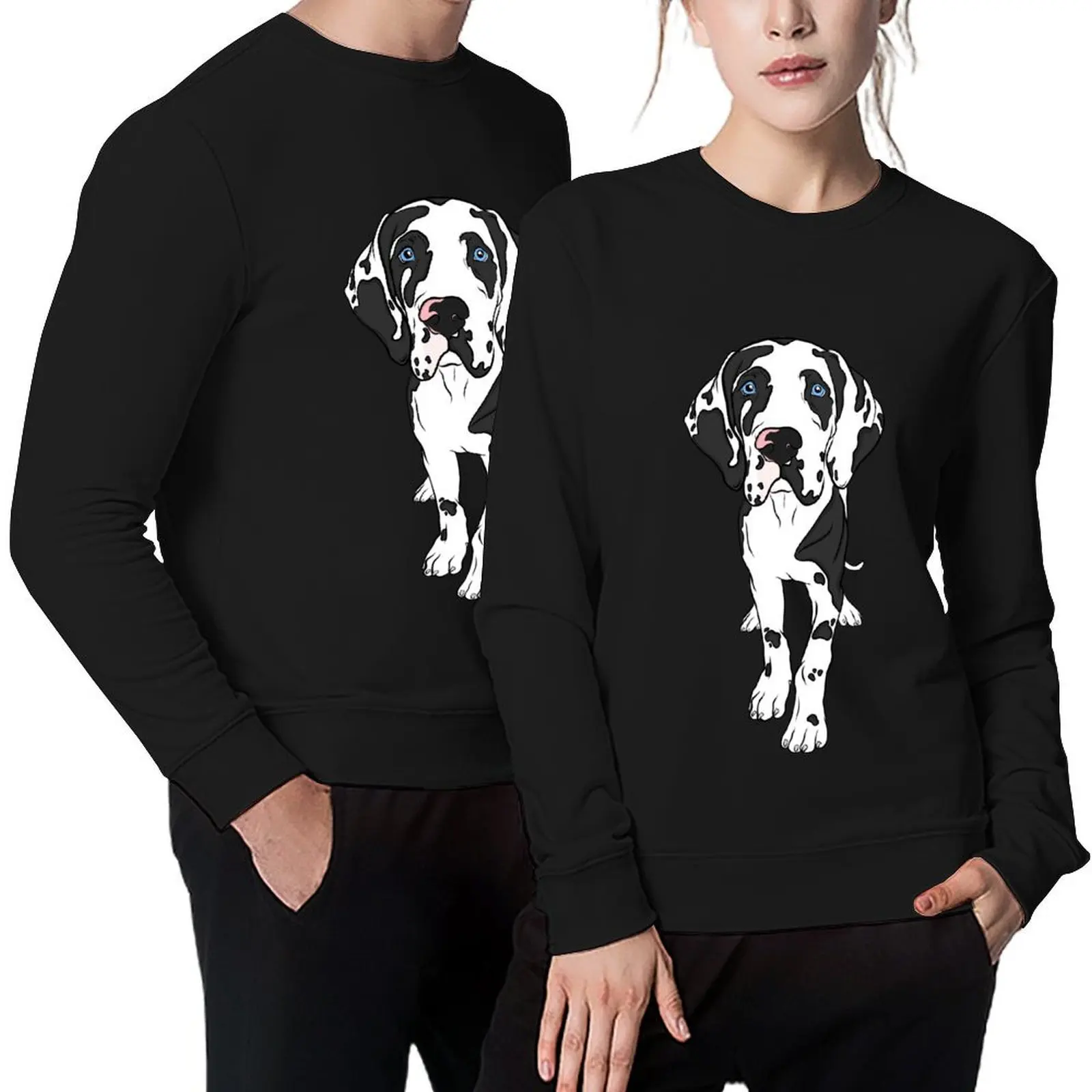 

Harlequin Great Dane Pullover male clothes men's sweat-shirt men's autumn clothes men's clothes oversize sweatshirts