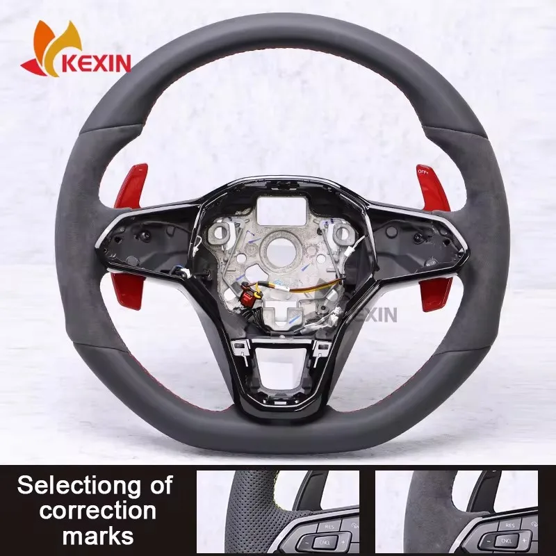 The Steering Wheel Is Suitable For Golf 8, R, GTI, Can Be Equipped With Buttons, And Comes With Shift Paddles And Frame