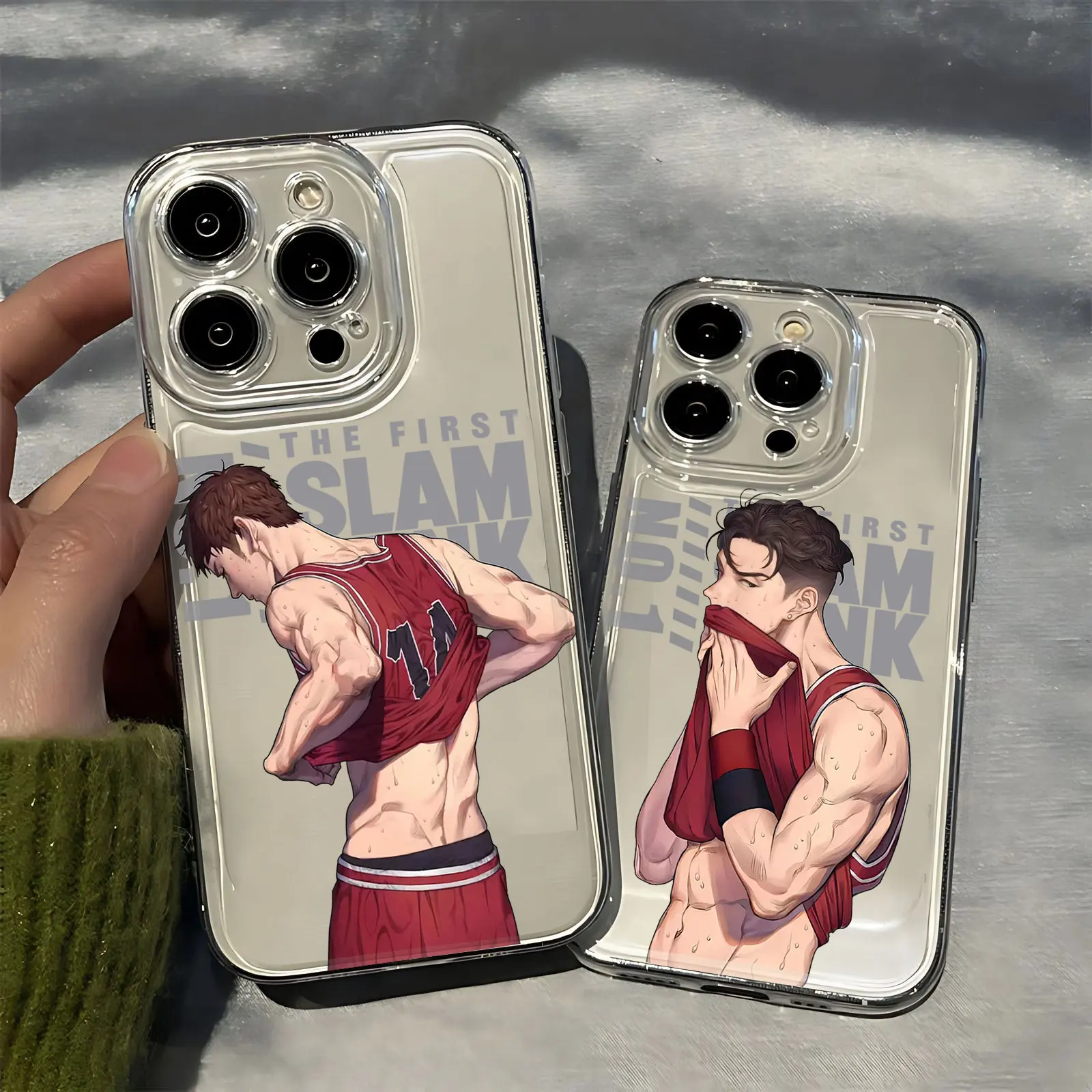 Capa Anime Slam Dunk Transparente para Samsung, Capa para A73, A72, A71, A55, A52, A51, A50, A35, A33, A32, A31, A30, A24, A23, A22, a13, A12, A05, 5G