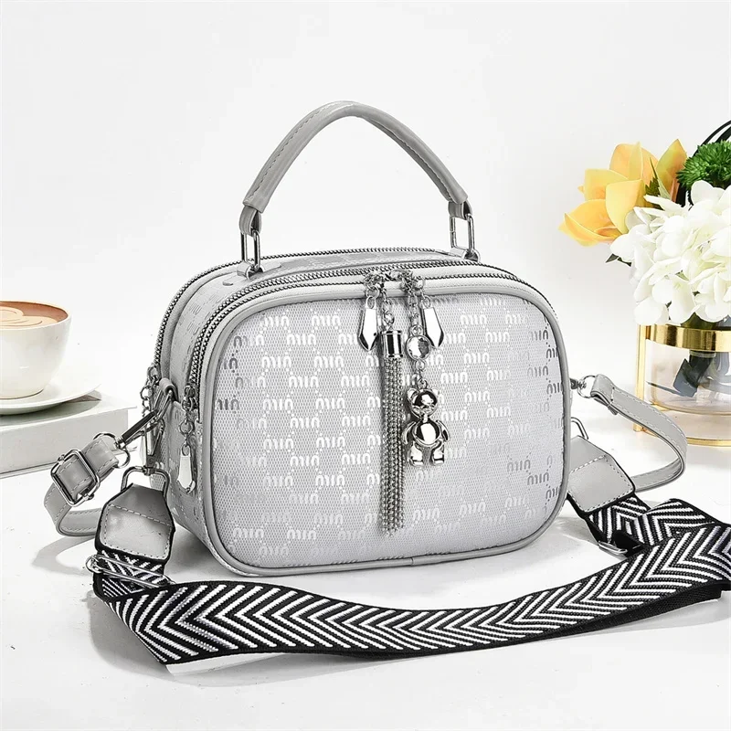 

Fashionable Ladies Leather Shoulder Bag With Long Strap Handbags Collection From Top Designer Brand