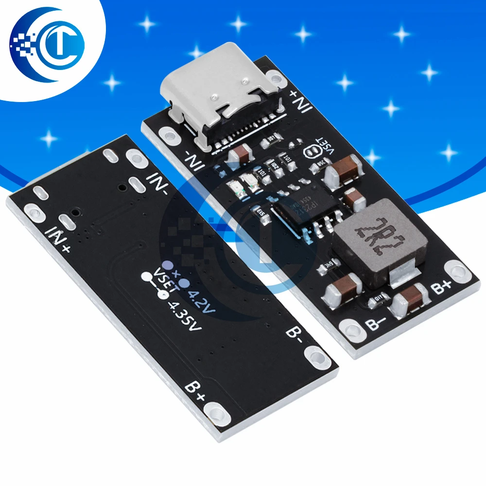 IP2312 CC/CV Mode Type-C USB Input High Current 3A Polymer Ternary Lithium Battery Quick Fast Charging Board 5V To 4.2V
