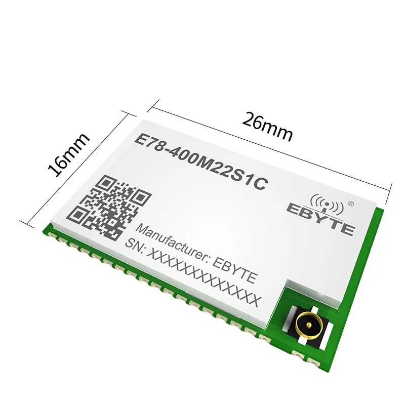 433MHz LoRa Module 22dBm ASR6601 Wireless Module SX1262 SMD IPEX  Anti-interference 6km Long Distance E78-400M22S1C