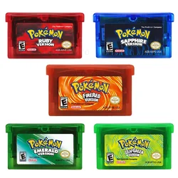 Serie Pokemon GBA NDSL NDS GBM GBA SP cartuccia per videogiochi Cartoon Anime Classic Console Memory Card per Nintendo Game Card