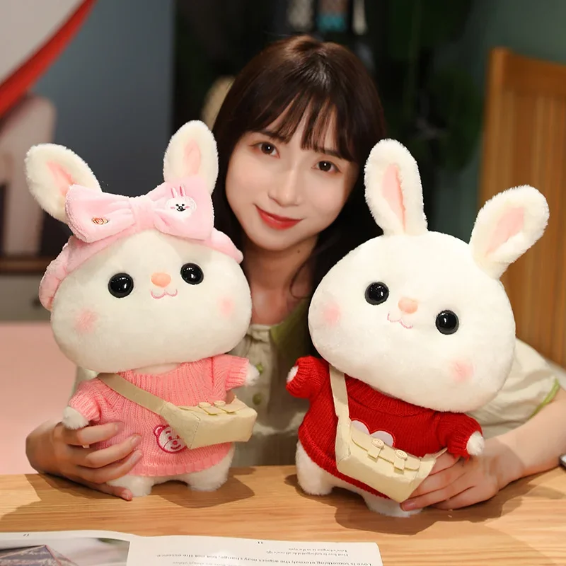 Kawaii LaLafanfan Cafe Rabbit Pluszowa lalka Śliczny króliczek z kreskówek Pluszowe zabawki Miękkie wypchane zwierzę Lalka dla dzieci Prezenty urodzinowe dla dziewczynek